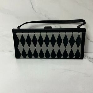 FRANCHI Satin Evening Clutch Handbag
